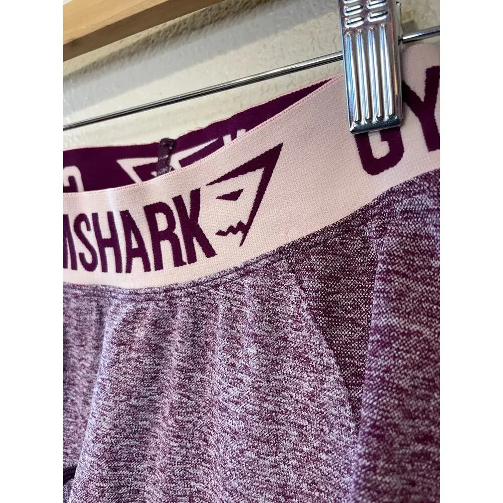 Gymshark Flex Mid Rise Heathered Purple Activewear Leggings/ Gym Tights Size XS - Picture 3 of 11